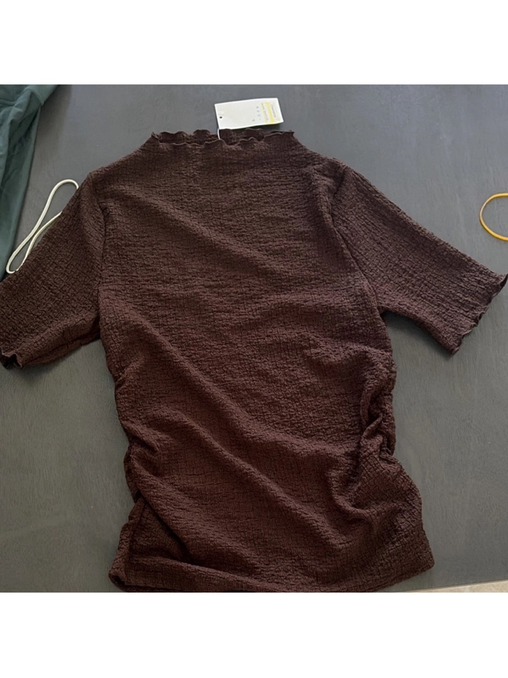 A NEW DAY- Knit ruffle top NWT